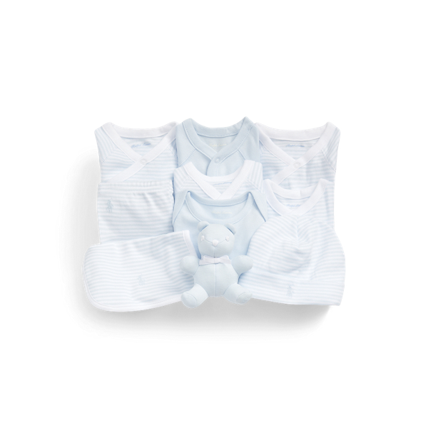 Baby Boy Cotton Christening Coverall Ralph Lauren
