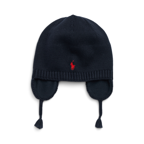 Polo Pony Cotton Earflap Hat