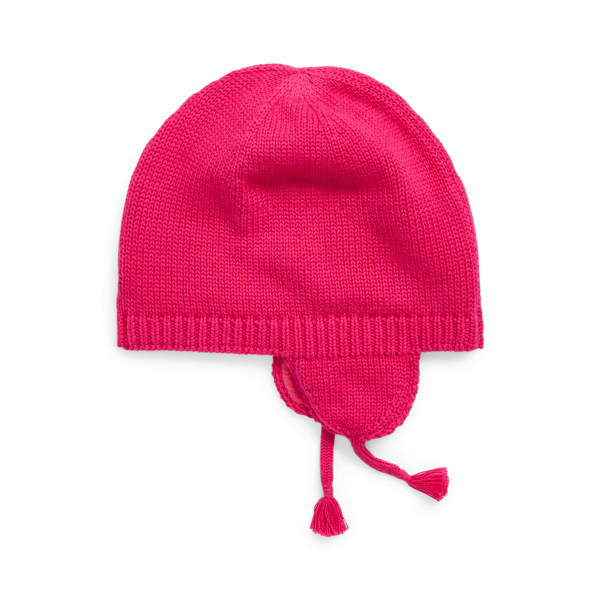 Sport Pink Polo Pony Cotton Earflap Hat Baby Girl 2