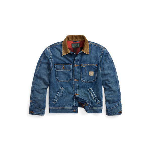 Mens corduroy denim jacket hotsell