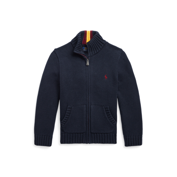 RL Navy 1 Cotton Full-Zip Sweater Boys 2-7 for winter 1