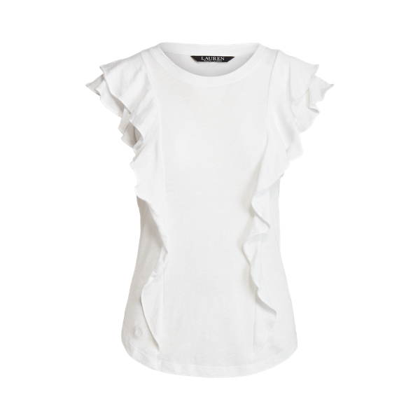 Jersey top met ruches Lauren in 1