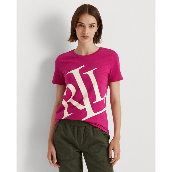 Cotton-Blend Logo Tee