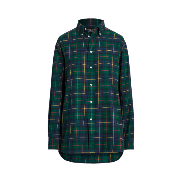 Relaxed Fit Plaid Cotton Twill Shirt Polo Ralph Lauren 1