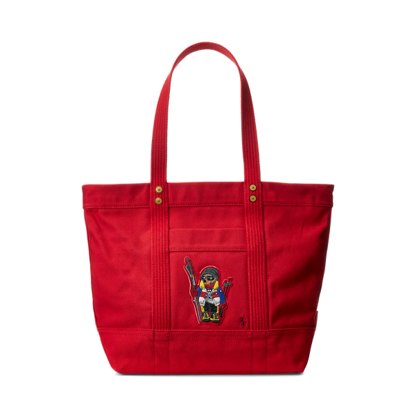Polo Bear Medium Canvas Tote