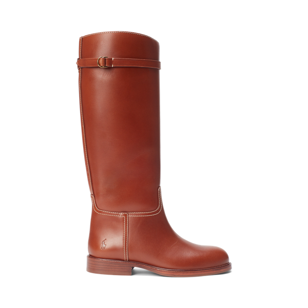 Leather Riding Boot for Women Ralph Lauren BO