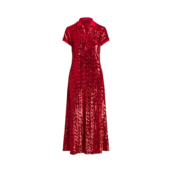Sequined Polo Cocktail Dress Polo Ralph Lauren 1