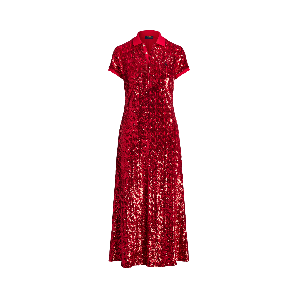 Sequined Polo Cocktail Dress