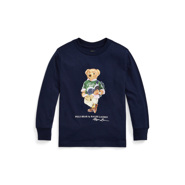 Polo Bear Cotton Long-Sleeve T-shirt