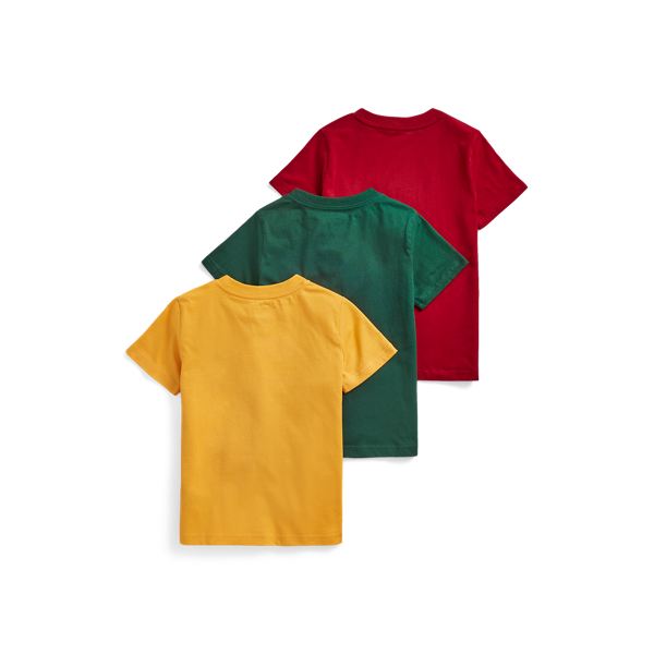 Heritage Classics Cotton Jersey Crewneck Tee 3-Pack Boys 2-7 for back to school 2