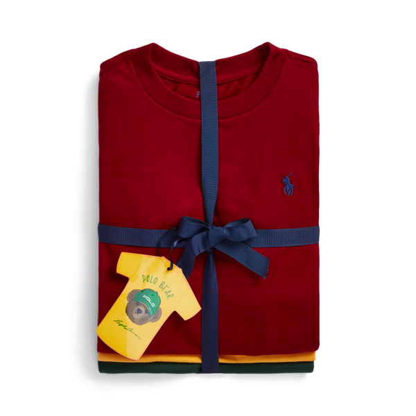 Heritage Classics Cotton Jersey Crewneck Tee 3-Pack Boys 2-7 for back to school 3