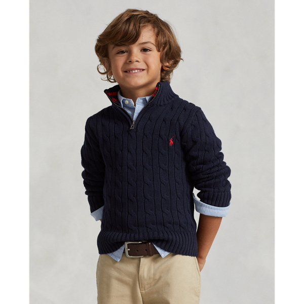 Boys zip sweater hotsell