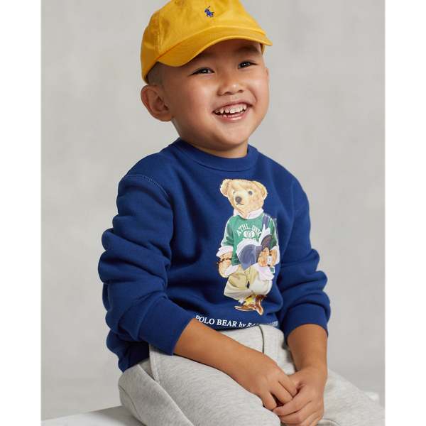 Fleece sweatshirt met Polo Bear Boys 1.5-6 Years in Harrison Blue 5
