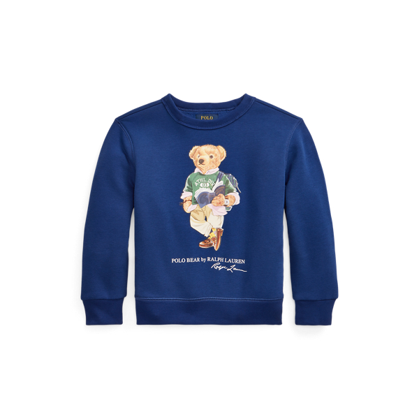 Fleece sweatshirt met Polo Bear Boys 1.5-6 Years in Harrison Blue 2