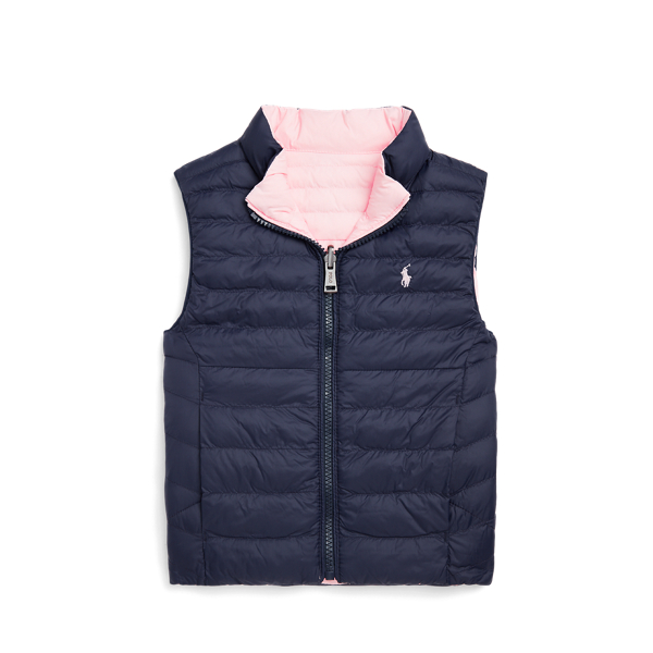 P Layer 2 Reversible Quilted Gilet for Boys Ralph Lauren BR