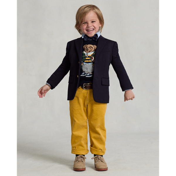 Pull Polo Bear en coton Boys 1.5-6 Years en Marine 4