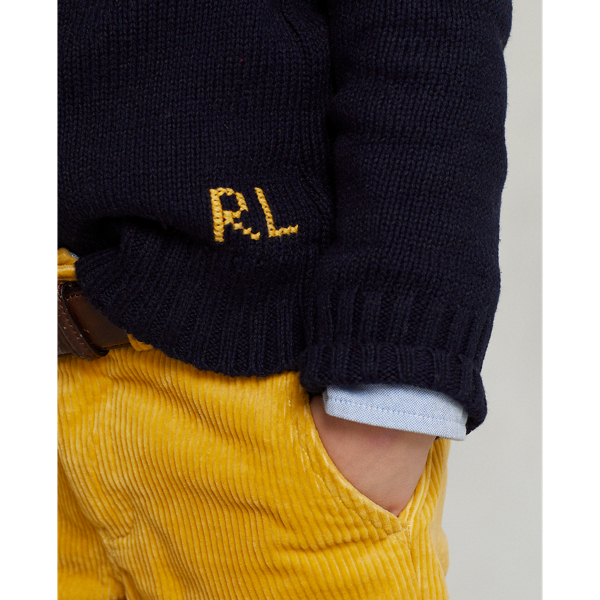 Pull Polo Bear en coton Boys 1.5-6 Years en Marine 6