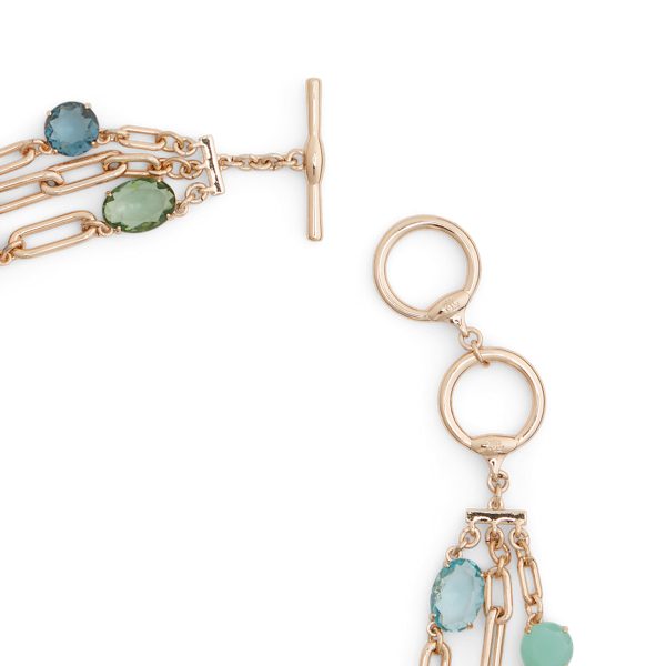 Collier &agrave; pendentif avec pierre et perle Lauren en Or/Perle blanche 3