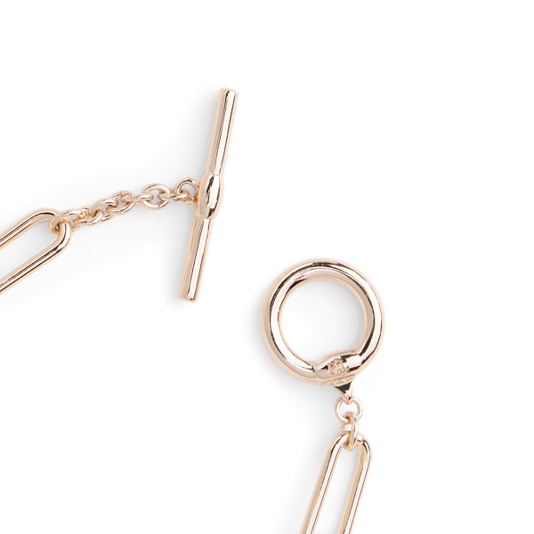 Gold Gold-Tone Chain Flex Bracelet Lauren 2