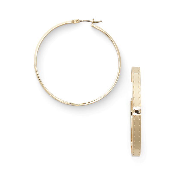 Cr&eacute;oles dor&eacute;es grav&eacute;es fa&ccedil;on broderie Lauren en Or 2