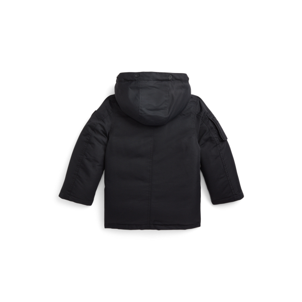 Polo Black Water-Resistant Down Parka Boys 2-7 3
