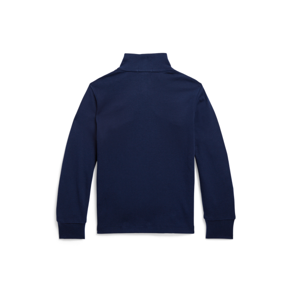 Cruise Navy Cotton Interlock Quarter-Zip Pullover Boys 2-7 2