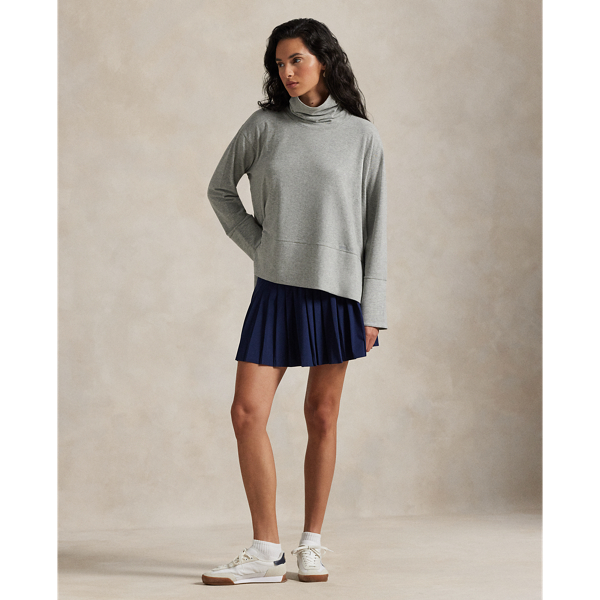 Performance Cotton-Blend Turtleneck