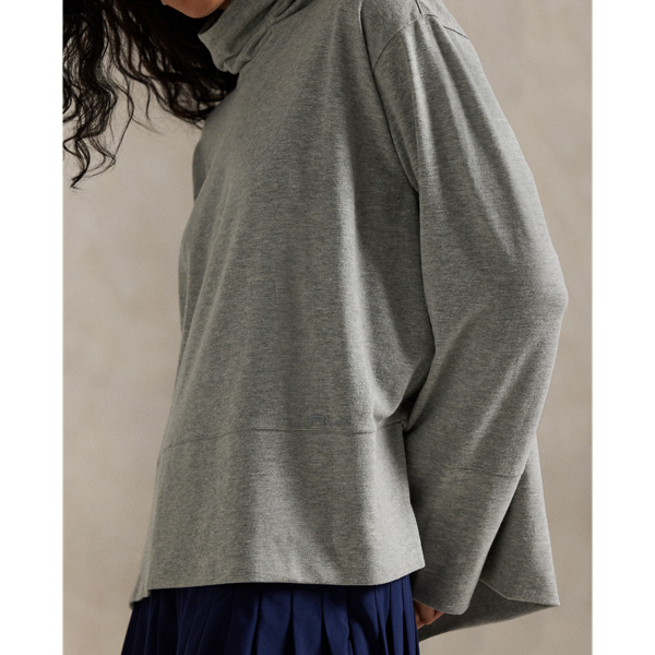 Performance Cotton-Blend Turtleneck