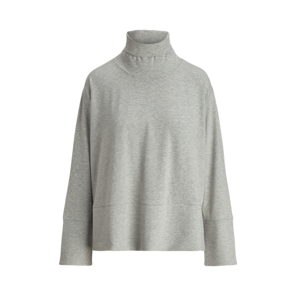 Performance Cotton-Blend Turtleneck