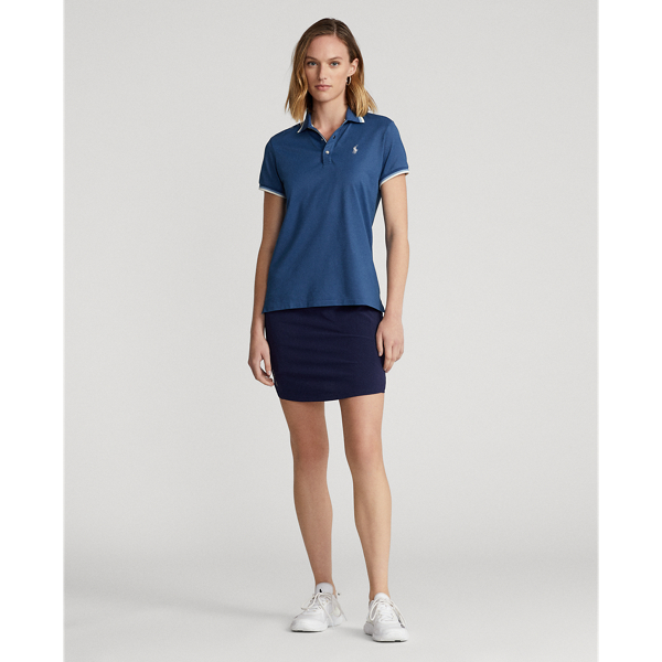 Indigo Blue Tailored Fit Jersey Polo Shirt RLX 4