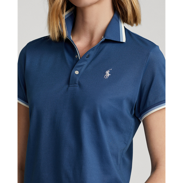 Indigo Blue Tailored Fit Jersey Polo Shirt RLX 6