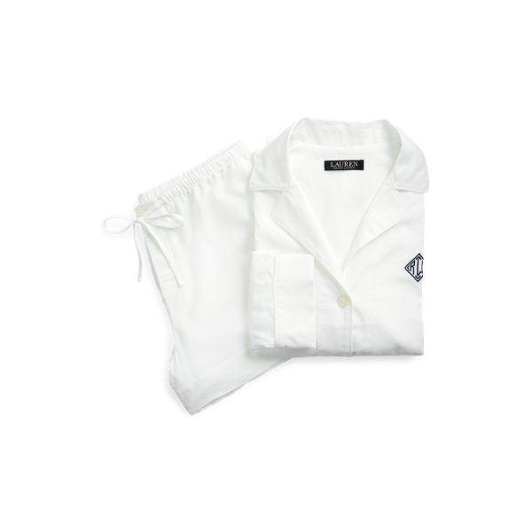 Linen-Blend Boxer Pyjama Set