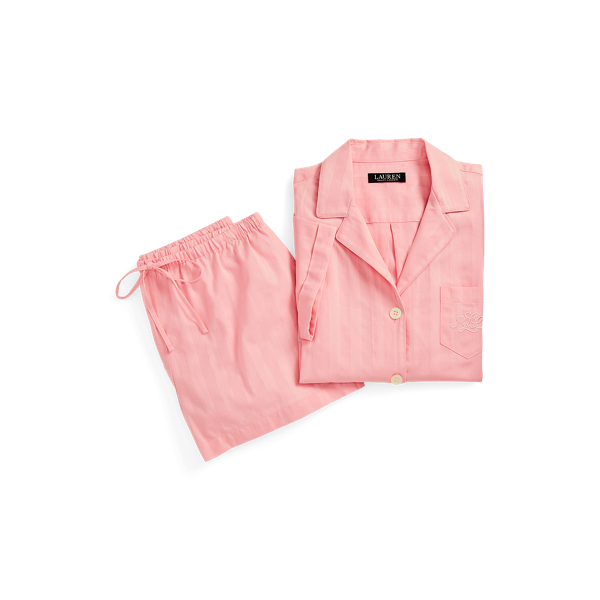 Striped Cotton Boxer Pyjama Set Lauren 1