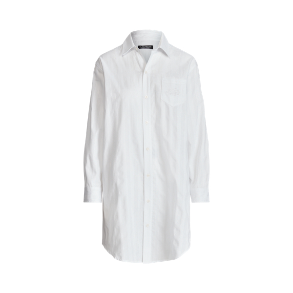 Striped Cotton Sleep Shirt