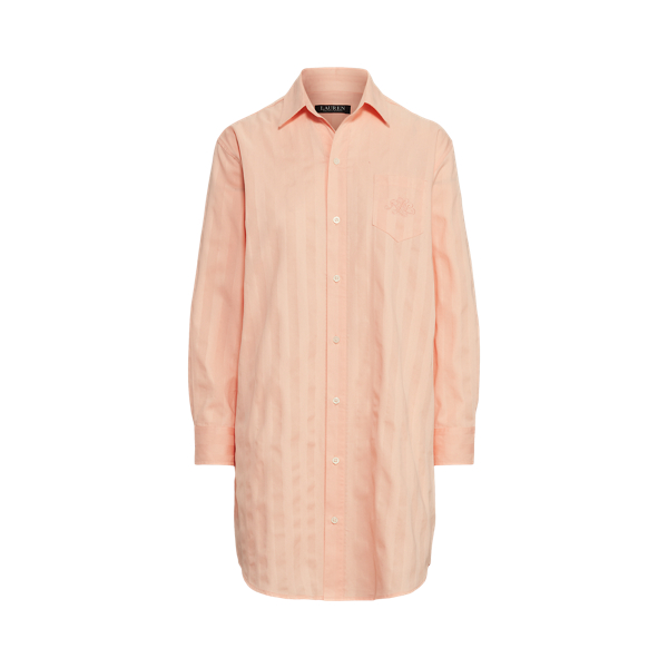Striped Cotton Sleep Shirt Lauren 1