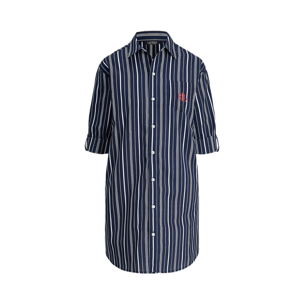 Gestreiftes Baumwollnachthemd Lauren in 1