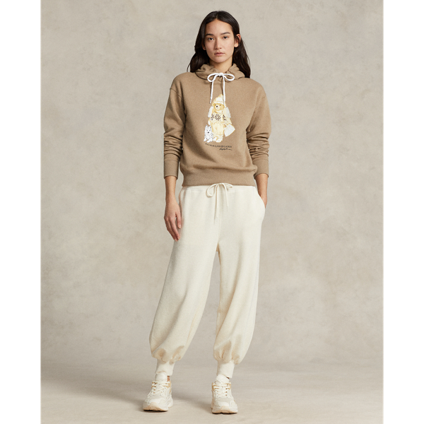 Fleece-Kapuzenpullover mit Polo Bear Polo Ralph Lauren in Madison-Sandbraun 4