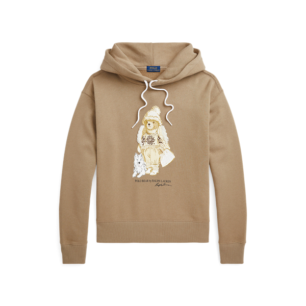 Polo Bear Fleece Hoodie for Women Ralph Lauren QA