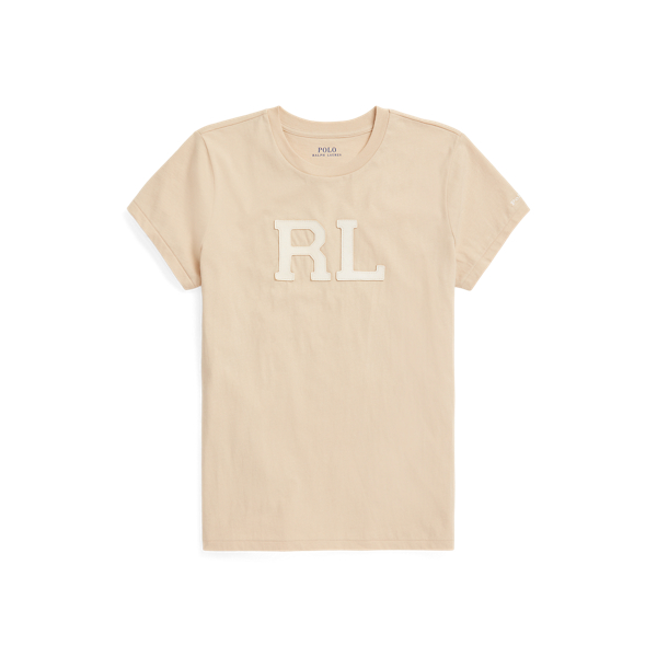 RL-Suede-Applique Jersey Tee