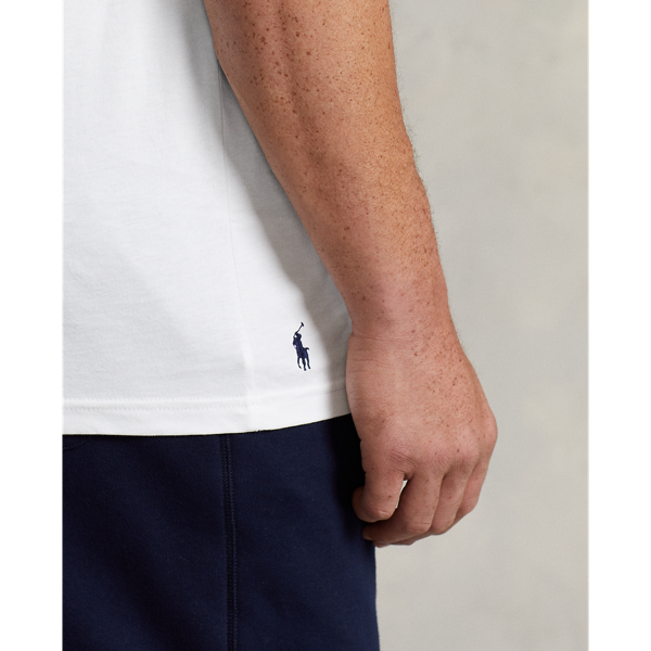 White Logo Jersey T-Shirt Big & Tall 6
