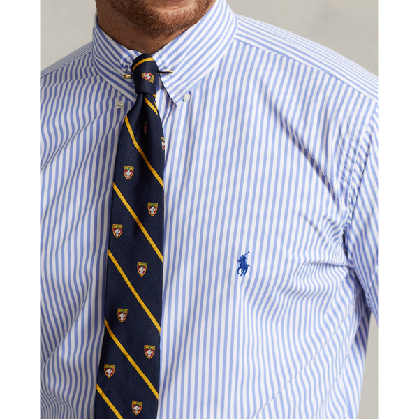 Blue/White Striped Performance Twill Shirt Big & Tall 6
