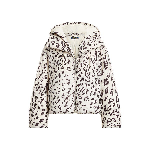 Leopard-Print Hooded Down Coat Polo Ralph Lauren 1
