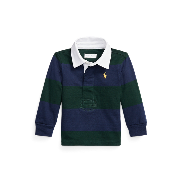 Striped Cotton Jersey Rugby Shirt Baby Boy 1