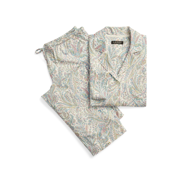 Paisley Cotton-Blend Sleep Set Lauren 1