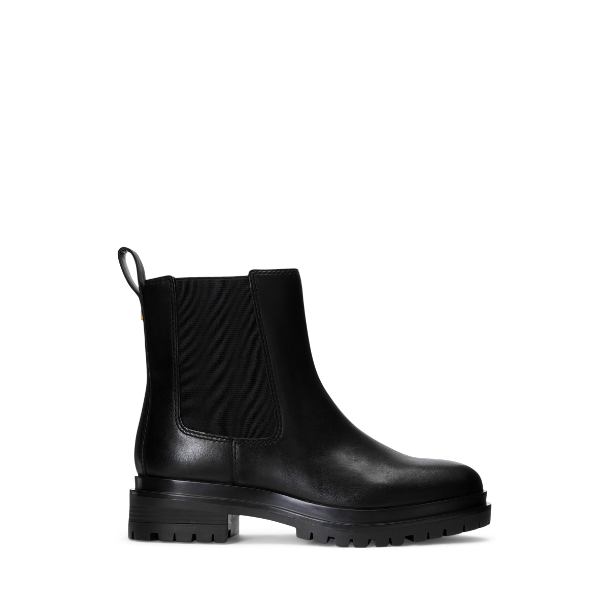 【Ralph Lauren】ロゴ Corinne チェルシーブーツ ブーティー Corinne Burnished Leather Bootie