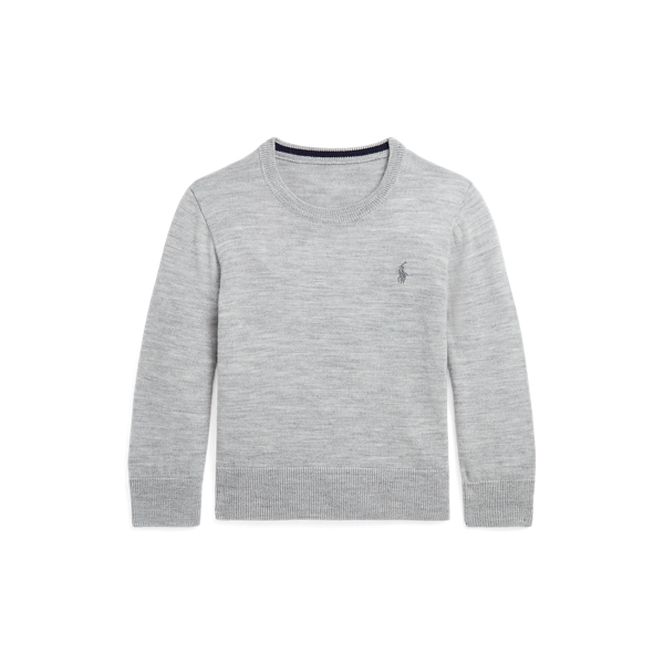 Wool Crewneck Jumper Boys 1.5-6 Years 1