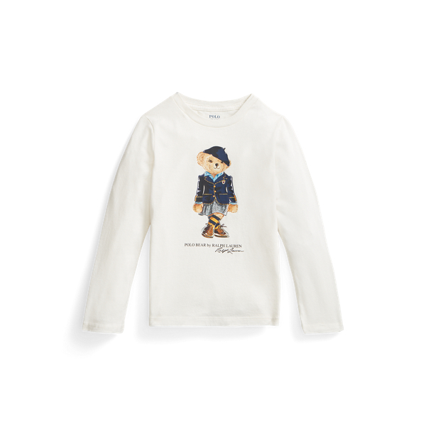 Polo Bear Cotton Long-Sleeve T-shirt Girls 1.5-6.5 Years 1