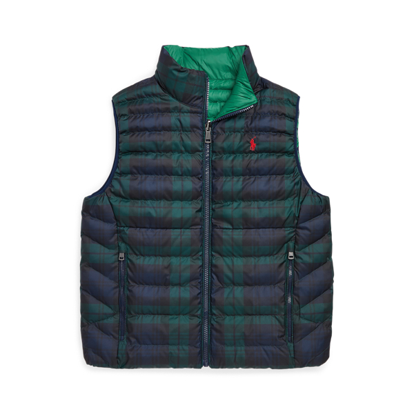 P-Layer 2 omkeerbare bodywarmer Boys 6-14 Years in 1