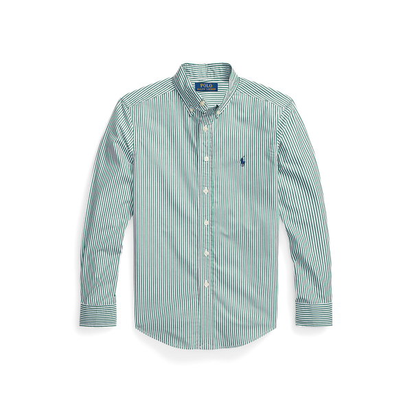 Striped Cotton Poplin Shirt Boys 6-14 Years 1
