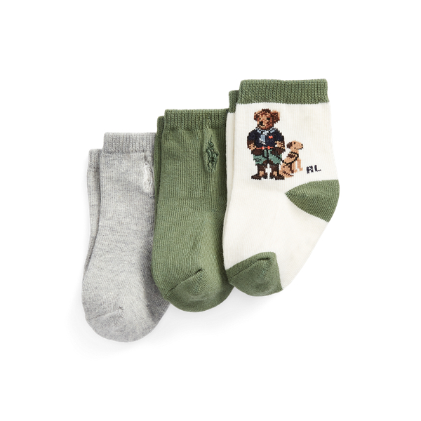 Tre paia di calze Polo Bear Baby Boy in 1
